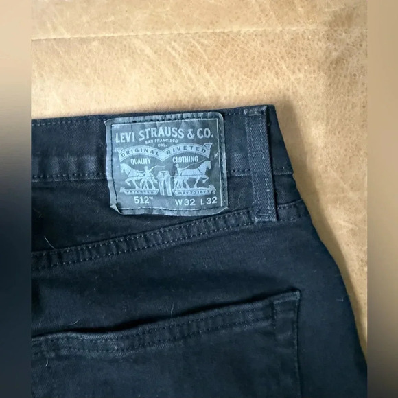 Levi’s 512 Black Men’s Jeans Size 32 x 32 - Picture 8 of 8